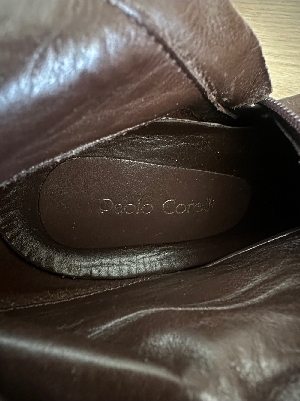 Paolo Corelli Classic Women's Tall Brown Leather Boots